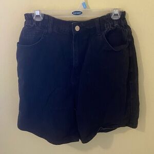 Shiny by Nature Women's Black Jean Shorts